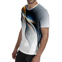 Męska koszulka z nadrukiem 3D osobowość błyskawica T koszula z krótkim rękawem Casual T Shirt 2021 nowa koszulka letnia 5